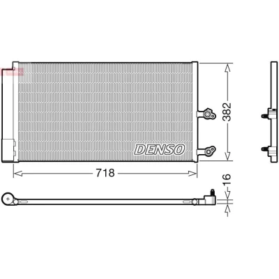 Imagen de DENSO DCN33014 Condensador con secador R 134 a