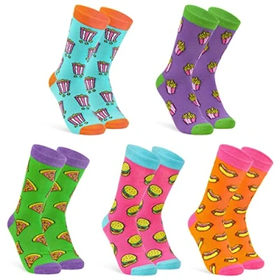 Imagen de CityComfort Transpirables Calcetines Pantorilla para Mujer, Regalos Divertidos (Multicolor Mixto)