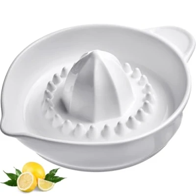 Imagen de Westmark 30722260 Exprimidor de cítricos (250 ml, con función colador y vertedor, cerámica), color blanco