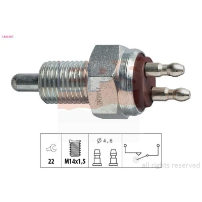 Imagen de EPS 1.860.007 Interruptor, piloto de marcha atrás Made in Italy OE Equivalent FORD: ESCORT 4, Sierra Mk2 Hatchback, 4 Cabriolet