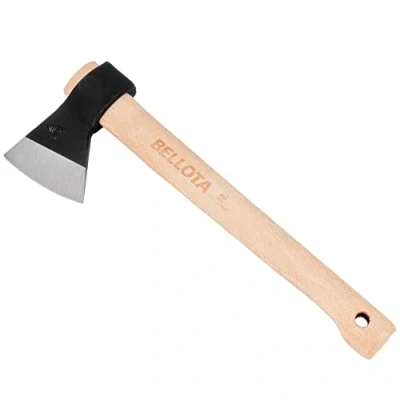 Imagen de Bellota 8130 800C Hacha Vizcaína para la Limpieza y Corte de Ramas Medianas/Grandes, Trabajos Entresacas, Leña Troncos, Peso Cabeza 800 gr, Mango Madera
