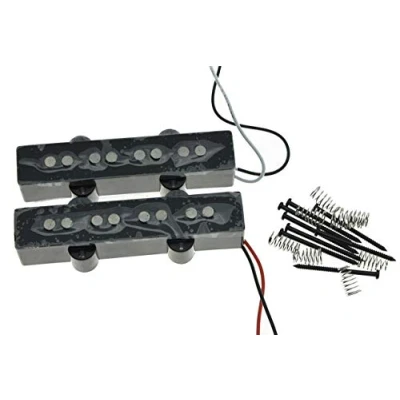 Imagen de KAISH Black Alnico 5 J Bass Pickups Set 60s Vintage Sound 4 cuerdas Jazz Pickup