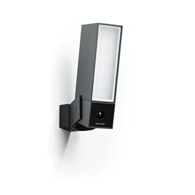 Imagen de Netatmo Presence Cámara de seguridad para exteriores con reconocimiento personas, animales y coches Aluminio negro, (Manual en inglés únicamente)