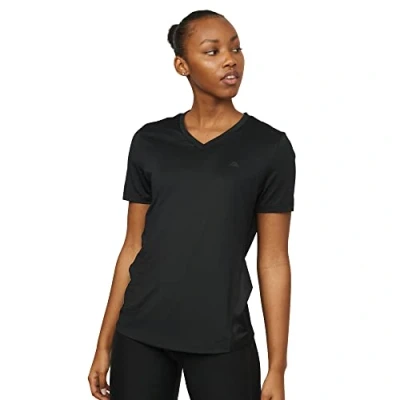 Imagen de DANISH ENDURANCE Camiseta de Manga Corta Running para Mujer, Ropa Entrenamiento, Cuello Redondo…, Negro, XXL