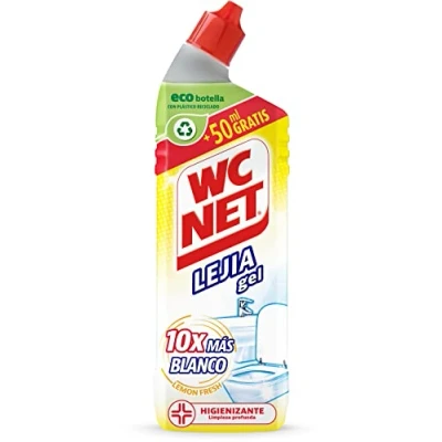 Imagen de WC Net Lejía Gel Lemon Fresh, Limpia, Higieniza Y Blanquea Inmediatamente, Estandar, 800 Mililitro