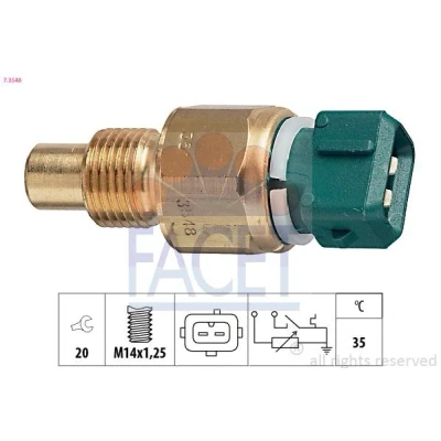 Imagen de FACET 7.3548 Sensor de Temperatura del Refrigerante Made in Italy OE Equivalent CITROËN: Saxo Hatchback, Xsara AX Hatchback