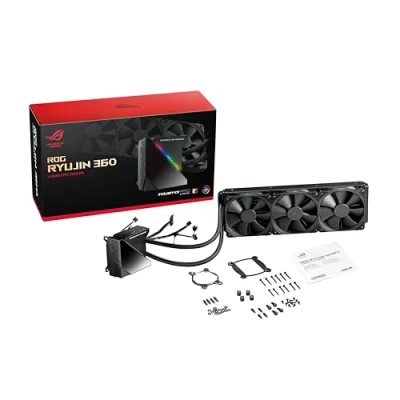 Imagen de ASUS ROG RYUJIN 360 Sistema de refrigeración líquida CPU con Oled color, AURA Sync RGB, tubo goma reforzado 38 cm, ventiladores iPPC Noctua Industrial PWM 120 mm