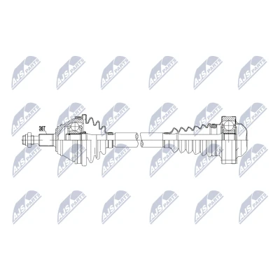 Imagen de NTY NPW VW 215 Árbol de transmisión Eje delantero, izquierda 520mm Caja cambios manual VOLKSWAGEN: Golf 4, 4 Variant, AUDI: A3 Hatchback
