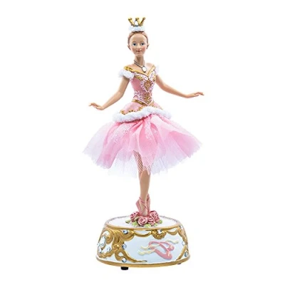 Imagen de Kurt S. Adler Figura de Bailarina, Resina, Rosa, 10 Pulgadas