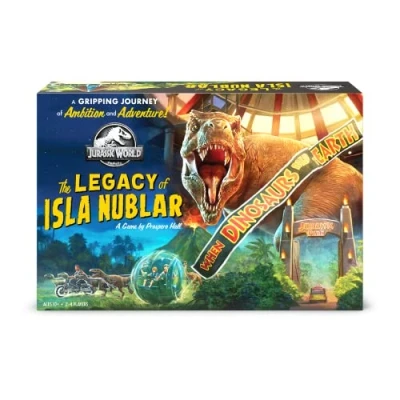 Imagen de Funko Games Jurassic Park: The Legacy of Isla Nublar Strategy Adventure Board Game for Kids &amp; Adults Age 10 Years Up Family, 56323