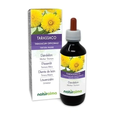 Imagen de Diente de león (Taraxacum officinale) raíces y hojas Tintura Madre sin alcohol Naturalma Extracto líquido gotas 200 ml Complemento alimenticio Vegano