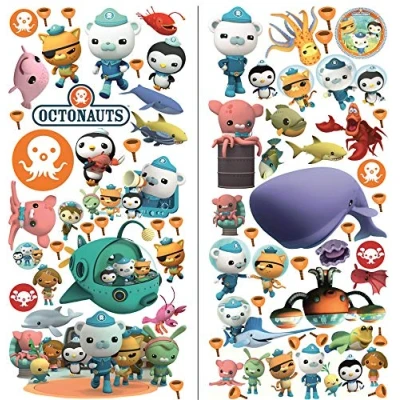 Imagen de INFANS The Octonauts Adhesivo decorativo para pared, diseño de los octonautas