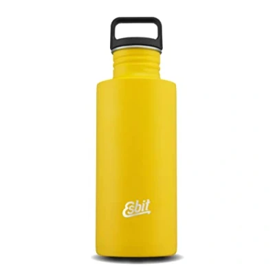 Imagen de Esbit Botella de agua Sculptor, acero inoxidable, libre BPA; negro, plata y más colores, 0,75L 1L, colegio, agua, ciclismo, deporte