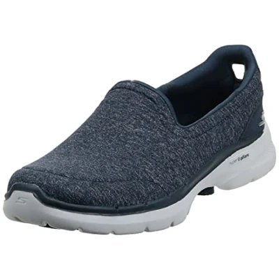 Imagen de Skechers GO WALK 6 GRAND HORIZON, Zapatillas para Mujer, Navy Textile/White Trim, 39 EU