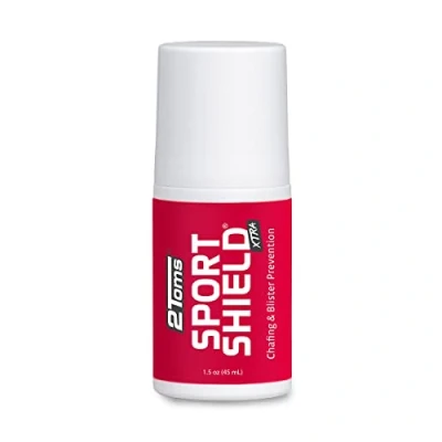 Imagen de 2Toms SportShield XTRA, prevención calmante de rozaduras para todo el día, protección impermeable contra en los muslos e irritaciones cutáneas, botella 45 ml.