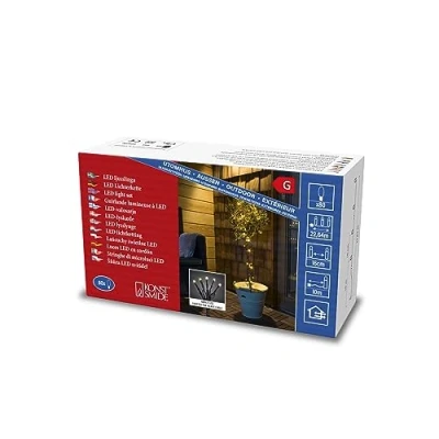 Imagen de Konstsmide 3611 500 80lámpara(s) Adecuado para Uso en Exteriores LED Iluminación Decorativa (80 lámpara(s), LED, Azul, Verde, Rojo, Amarillo, 10 m, 16 cm, 22,2 m)