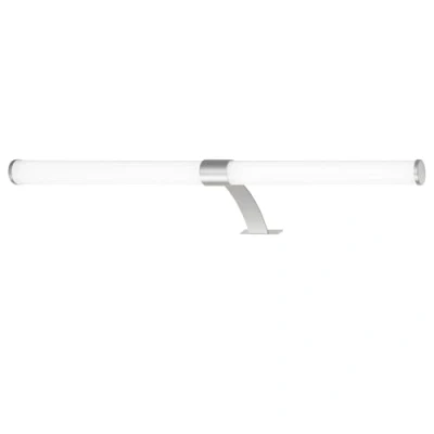 Imagen de BRILONER lámpara de espejo LED baño, 2 en 1 montaje, armario, pared, IP44, color luz blanco neutro, 9W, cromo mate, 60 cm