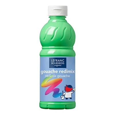 Imagen de Lefranc Bourgeois L&amp;B Education 188021 Bote de pintura para acuarela (500 ml), color verde flúor