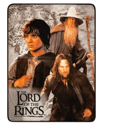 Imagen de Franco The Lord of Rings Bedding Manta de Micro Raschel súper Suave, 46 x 60 Pulgadas, (Oficial) WB Product Collectibles