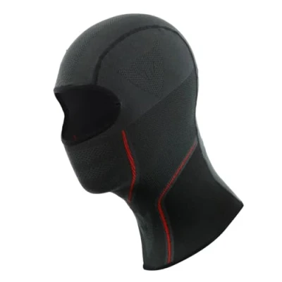 Imagen de Dainese Thermo Balaclava, Pasamontañas Termico de Invierno, Sotocascos Cálido y Aislante, Moto Cortaviento, para Hombre Mujer, Sin Costuras, Made in Italy, Negro/Rojo