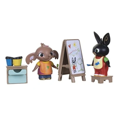 Imagen de Bing Pintura Figure Play Pack. Construye el Mundo Figuras Posables y Accesorios de Juego Pintura. Compatibilidad Range Playset.