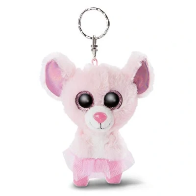 Imagen de NICI Llavero GLUBSCHIS Bailarina ratona Yammy, sólido, Color Blanco, 9 cm (46862)