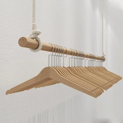 Imagen de Colgador Ropa Perchero, Perchero De Exhibición, Ajustable En Altura Techo, Estante Colgante, Barra para Colgar Sala Comercial Tienda Ropa(50cm)