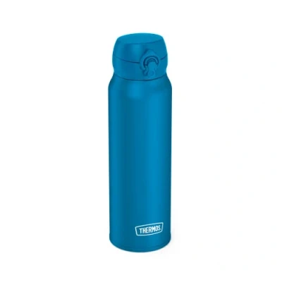 Imagen de Thermos ULTRALIGHT BOTTLE 0,75 L Azure Water Mat Termo de Acero Inoxidable, 10 Caliente/20H Frío, Totalmente Hermético para Agua, Té y Bebidas Silenciosas
