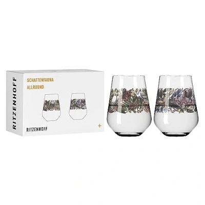 Imagen de Ritzenhoff 3911001 Juego de 2 vasos universales 500 ml fauna sombra nº 1, motivo selva, colorido Made in Germany