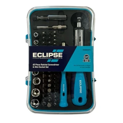 Imagen de Eclipse Professional Tools ERSMS65PS Juego de destornilladores carraca y mini vasos 65 piezas