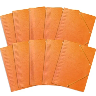 Imagen de Bantex Carpeta portadocumentos con goma A4 (10 unidades), color naranja