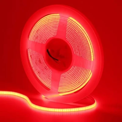 Imagen de GOMING 12V 5mm Ancho Rojo Tira LED COB 5M Luminiscencia Lineal Alta Densidad 400LED/M No Impermeable IP20 Luces para Gabinete Sala de Estar Dormitorio y Más(Sin Alimentación)