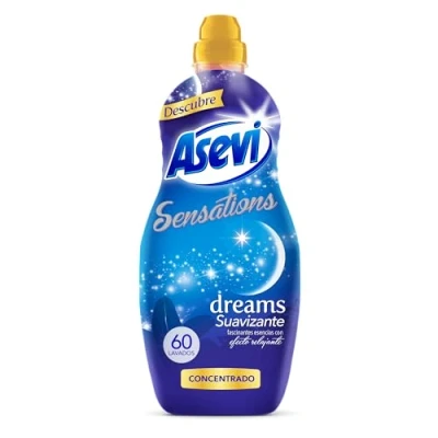 Imagen de Asevi Suavizante para Ropa Sensations Dreams Concentrado Lavadora con Efecto Relajante Dormir Esencias Naturales Suavidad Duradera Todo Tipo de Tejidos 60 Lavados