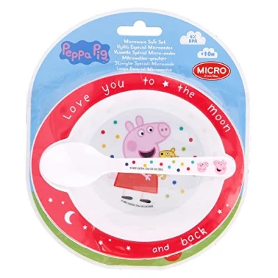 Imagen de Stor Set Vajilla Para Bebé Compuesto Por Cuenco Y Cuchara Peppa Pig Little One