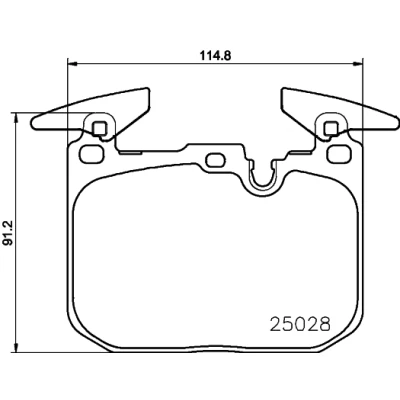 Imagen de HELLA 8DB 355 021 271 Juego de pastillas freno preparado para indicador desgaste con pesos equilibrio BMW: 3 Berlina, 1 Hatchback, Touring
