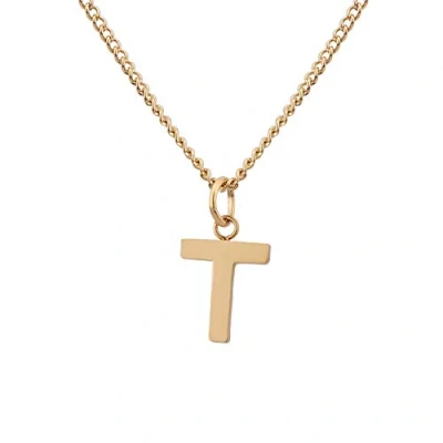Imagen de GD GOOD.designs Cadena con letras T de oro 18 quilates para señoras colgante la a Z iniciales