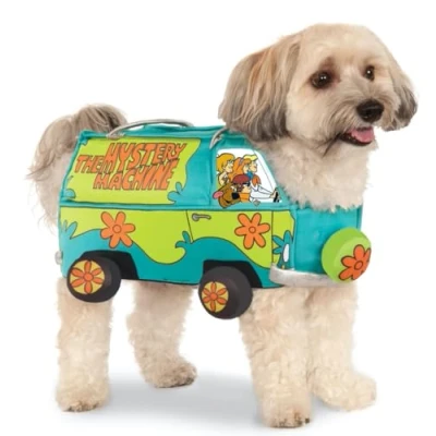 Imagen de Disfraz Oficial de Scooby Doo para Perro la máquina misteriosa Rubie&#039;s, tamaño: pequeño Cuello a Cola 11&quot;, Pecho 14&quot;