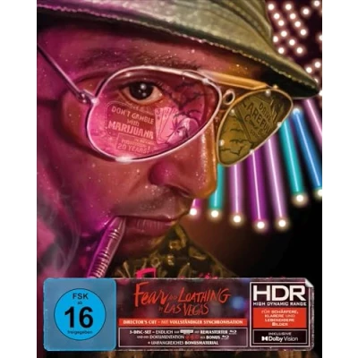 Imagen de Fear and Loathing in Las Vegas 3 Disc Special Edition mit Full Slip (4K Ultra HD) (+ Blu ray) Bonus [Alemania] [Blu ray]