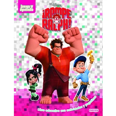 Imagen de Rompe Ralph. Libro educativo con actividades y pegatinas (Juego aprendo)