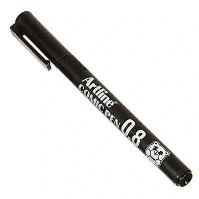 Imagen de artline Rotulador calibrado micrometrico negro comic pen ek 288 punta poliacetal 0,8 mm resistente al agua