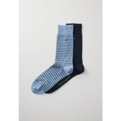 Imagen de Tommy Hilfiger MEN Small Stripe 2 pack Calcetines PACK, Hombre, Talla: 43 46,