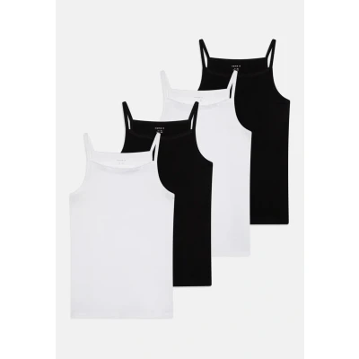 Imagen de Name it Nkfstrap Solid 4 PACK Camiseta interior para niños, Talla: 1.5 2a, Black