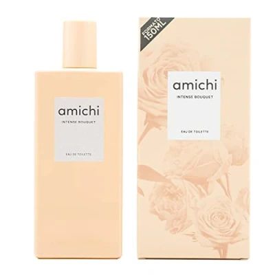 Imagen de AMICHI Intense Bouquet, Colonia Mujer, 150 ml, Perfume en Formato Spray, Eau de Toilette Femenina, Agua Fresca, Fragancia Dulce y Floral, Aroma Intenso Larga Duración
