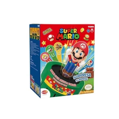 Imagen de Bizak Salta Super Mario de Nintendo, Juego Mesa con Figura Gran tamaño y 24 Sticks (30693538)