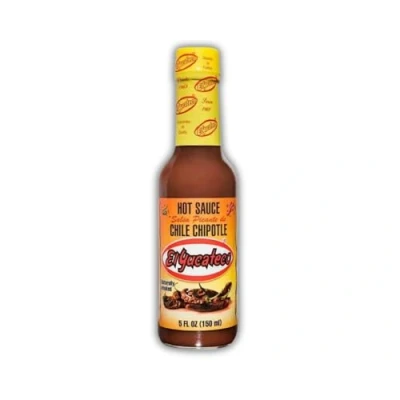 Imagen de Salsa Picante El yucateco chipotle 150 ml Chile ahumado Auténtico sabor para tacos, carnes, mariscos y barbacoas