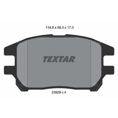 Imagen de TEXTAR 2392901 Juego de pastillas freno no preparado para indicador desgaste LEXUS: RX I