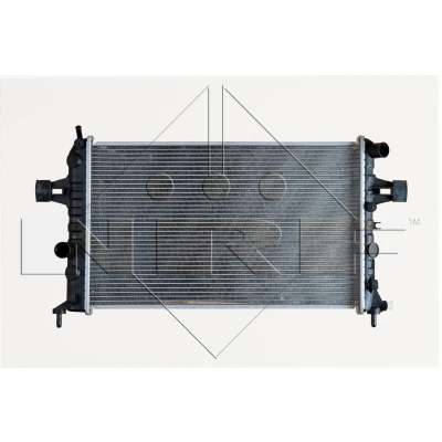 Imagen de NRF EASY FIT 54668 Radiador, refrigeración del motor Aluminio 600 366 24 con arandela de caucho Aletas soldadas