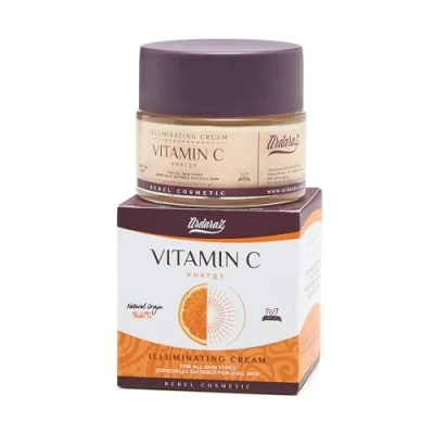 Imagen de Ardaraz Crema Hidratante Facial mujer con Vitamina C y Niacinamida. Antimanchas Iluminadora que Reduce Manchas, Ojeras combate la piel grasa. Antiarrugas 50 ml