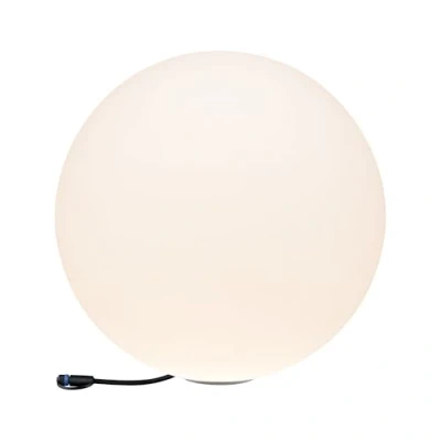 Imagen de Paulmann 941.79 Objeto luminoso exterior Plug &amp; Shine Globe IP67 3000 K 575 lm 24 V, luminaria esférica, exterior, iluminación para el jardín, la terraza 94179