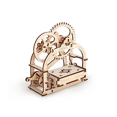 Imagen de Ugears Caja Mecánica Mecánico 3D Rompecabezas de Madera Kit Construcción Sin Pegamento para Niños y Adultos